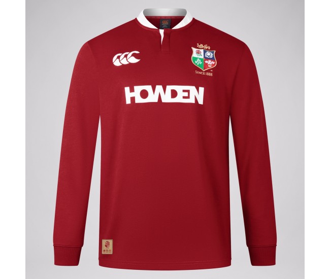 CCC British And Irish Lions Men Long Sleeve Rugby Jersey Red 2025 