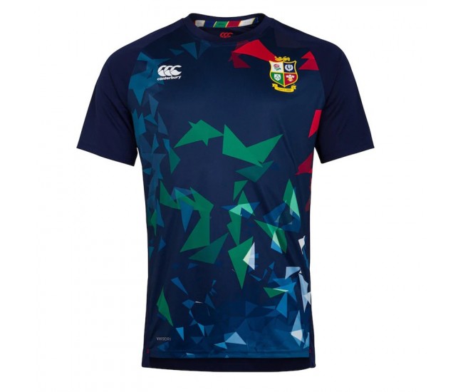 CCC British And Irish Lions Men Blue Graphic Rugby Jersey 2020