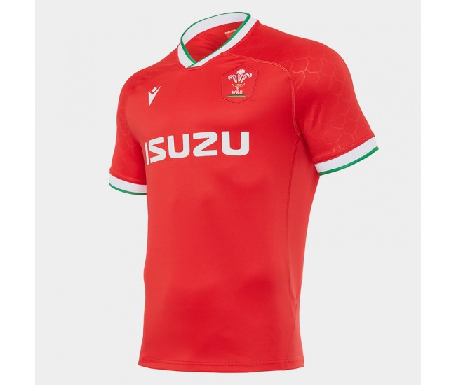 Macron Wales Men Home Rugby Jersey 2021 