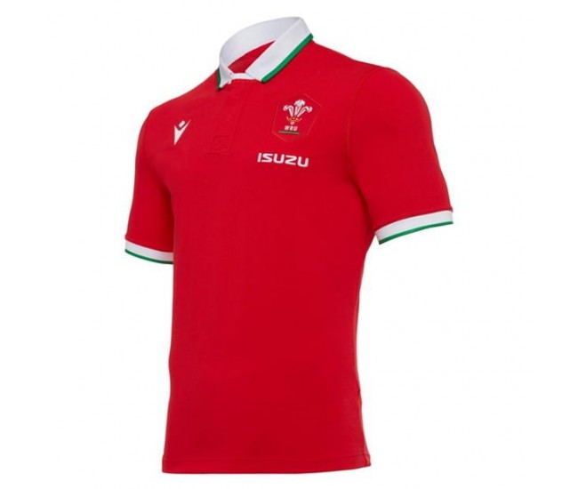 Macron Wales Men Home Classic Rugby Jersey 2021 