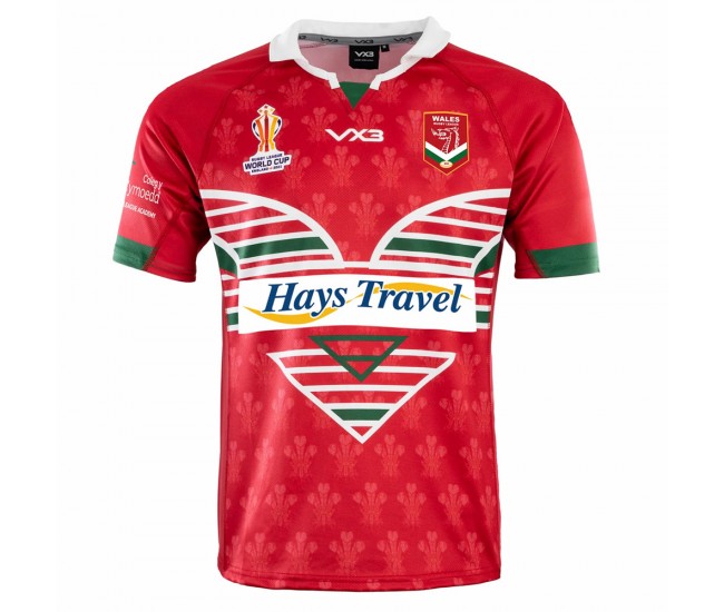 Welsh RLWC Men Home Rugby Jersey 2021 