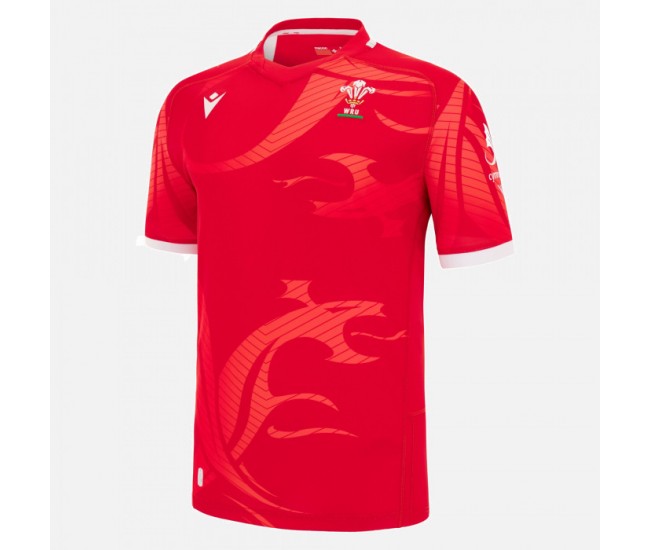 Welsh Men Commonwealth Games Home Rugby Jersey 2022