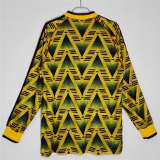 Arsenal FC Long Sleeve Away Retro Soccer Jersey 1990