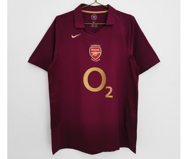 Arsenal FC Home Retro Soccer Jersey 2005