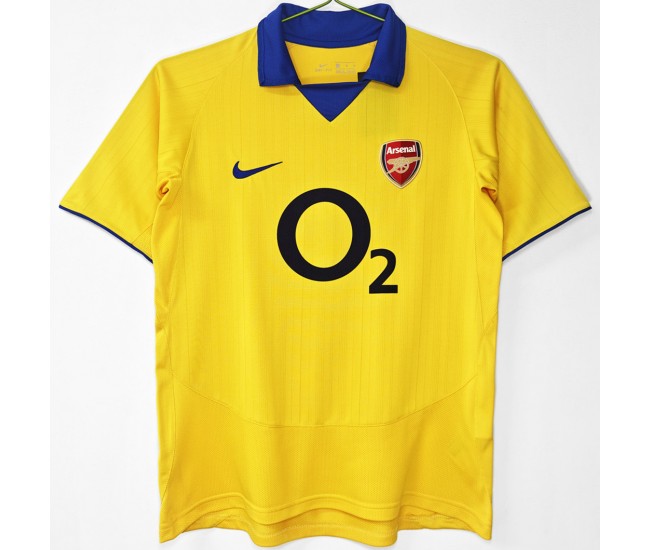 Arsenal FC Men Away Retro Soccer Jersey 2003