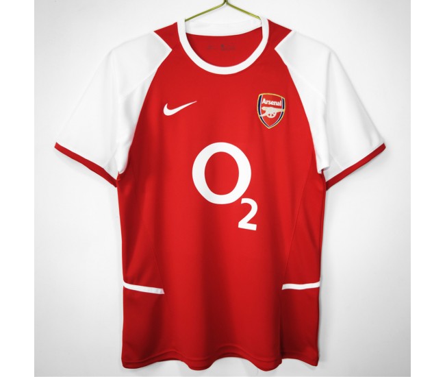 Arsenal FC Men Home Retro Soccer Jersey 2002