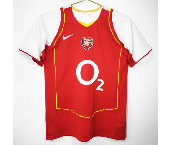 Arsenal FC Men Home Retro Soccer Jersey 2004