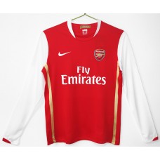 Arsenal FC Men Home Long Sleeve Retro Soccer Jersey 2006