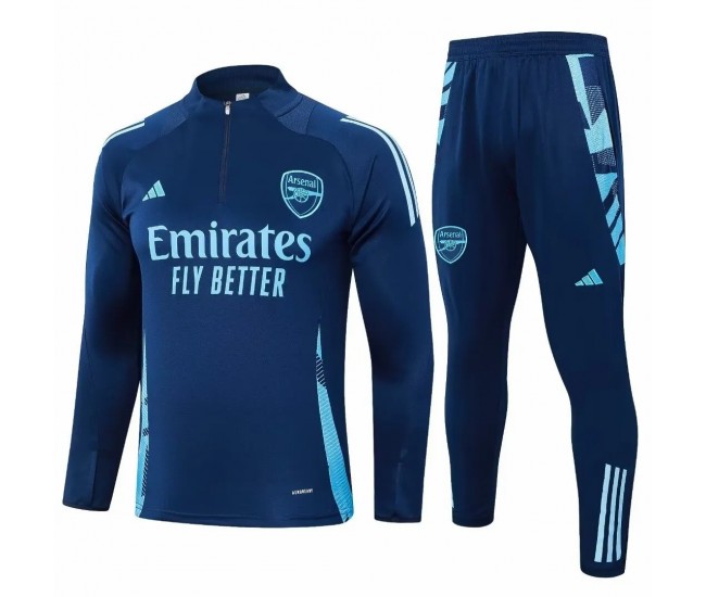 Arsenal FC Mens Navy Training Technical Soccer Tracksuit 2024