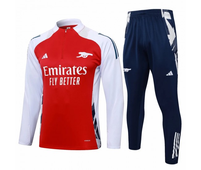 Arsenal FC Mens Red Training Technical Soccer Tracksuit 2024
