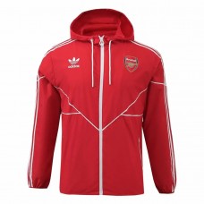 Arsenal Mens Red Windbreaker Soccer Jacket 2024