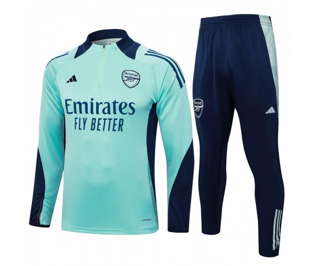 Arsenal FC Mens Green Training Technical Soccer Tracksuit 2024