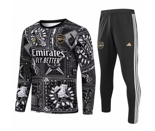 Arsenal FC Training Technical Soccer Tracksuit Black 2023