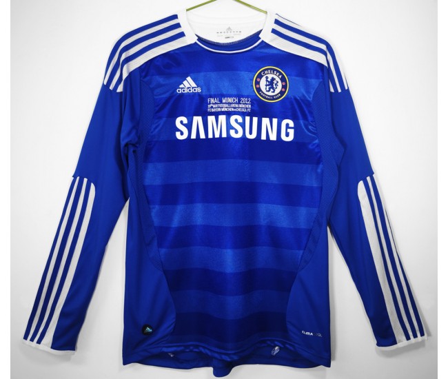 Chelsea Men's Home Long Sleeve Soccer Jersey 2011