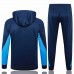 Chelsea Mens Navy Training Hooded Presentation Soccer Tracksuit 2024