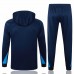Chelsea Mens Navy Training Hooded Technical Soccer Tracksuit 2024