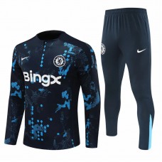 Chelsea Mens Navy Training Technical Soccer Tracksuit 2024