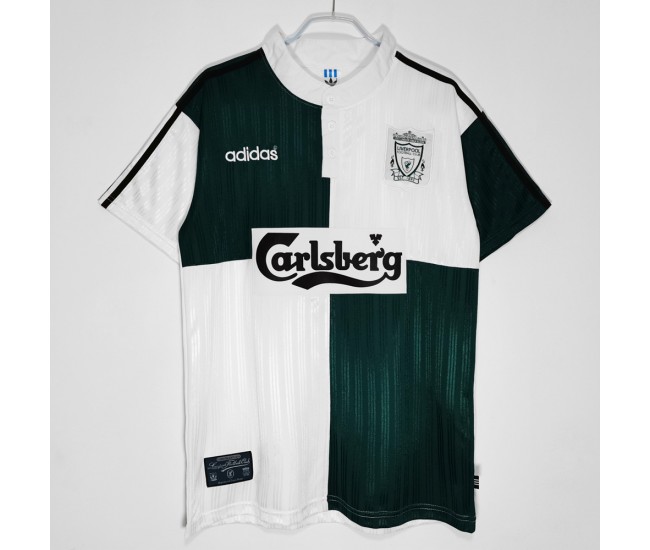 Liverpool FC Away Retro Soccer Jersey 1995