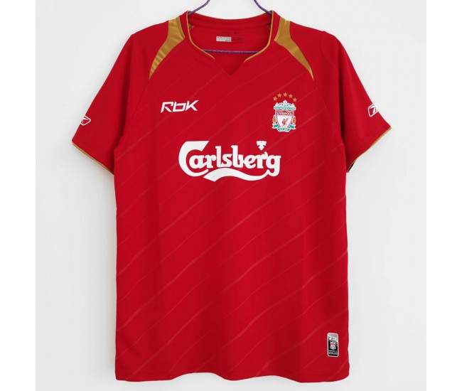 Liverpool FC Home Retro Soccer Jersey 2005