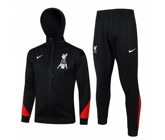 LFC Mens Black Training Hooded Presentation Soccer Tracksuit 2024