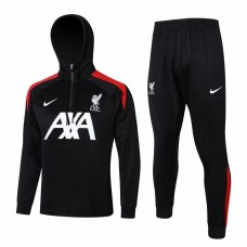 LFC Mens Black Training Hooded Technical Soccer Tracksuit 2024