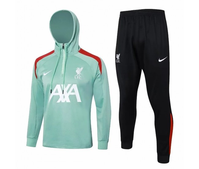LFC Mens Green Training Hooded Technical Soccer Tracksuit 2024