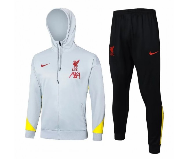 LFC Mens White Training Hooded Presentation Soccer Tracksuit 2024