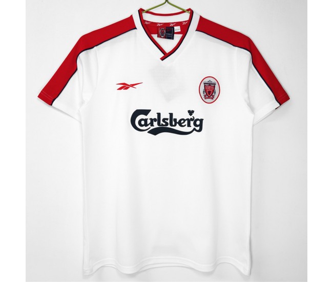 Liverpool FC Men Away Retro Soccer Jersey 1998 Liverpool FC Men Away Retro Soccer Jersey 1998
