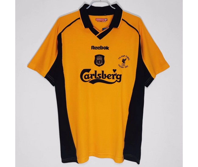 Liverpool FC Men Away Retro Soccer Jersey 2000