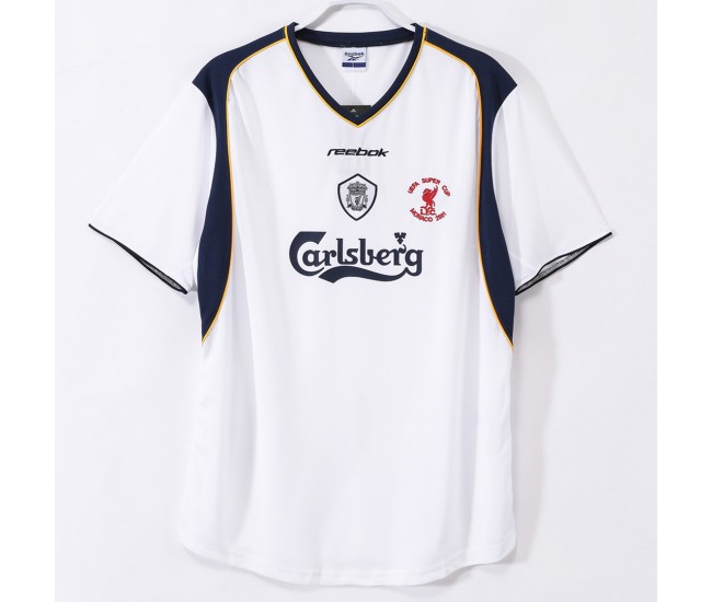 Liverpool FC Men Away Retro Soccer Jersey 2001