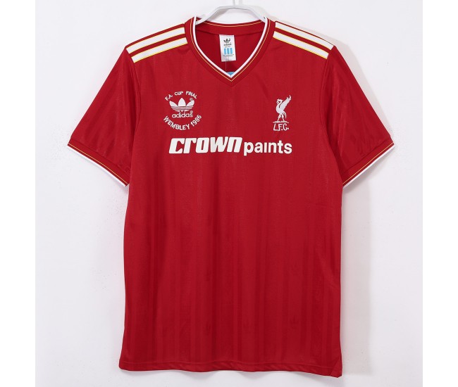 Liverpool FC Men Home Retro Soccer Jersey 1986