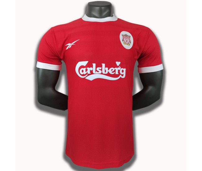 Liverpool FC Men Home Retro Soccer Jersey 1998