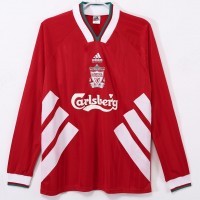 Liverpool FC Men Home Long Sleeve Retro Soccer Jersey 1993