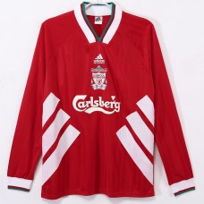 Liverpool FC Men Home Long Sleeve Retro Soccer Jersey 1993 Liverpool FC Men Home Long Sleeve Retro Soccer Jersey 1993