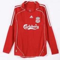Liverpool FC Men Home Long Sleeve Retro Soccer Jersey 2006
