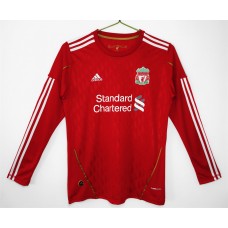 Liverpool FC Men Home Long Sleeve Retro Soccer Jersey 2010