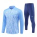 Manchester City FC Mens Blue Training Technical Soccer Tracksuit 2024