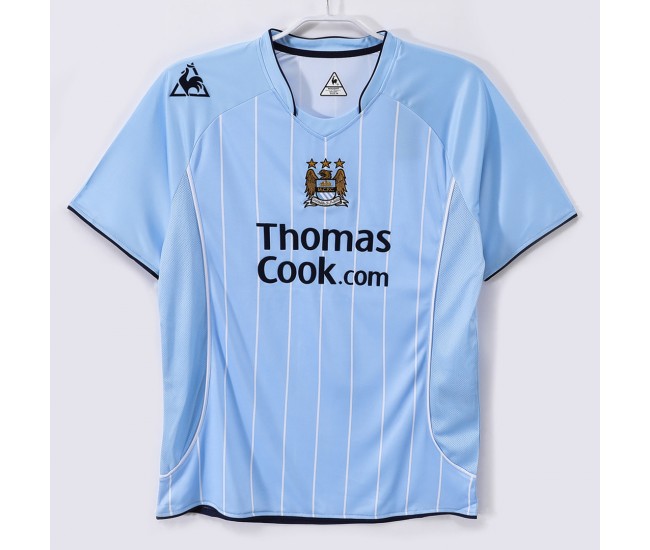 Manchester City Men Home Retro Soccer Jersey 2007