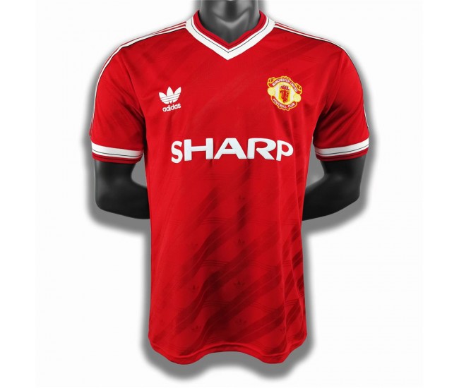 Manchester United FC Home Retro Soccer Jersey 1986