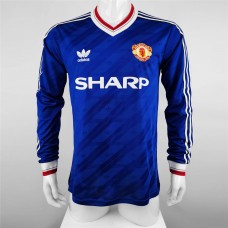 Manchester United FC Long Sleeve Third Retro Soccer Jersey 1986