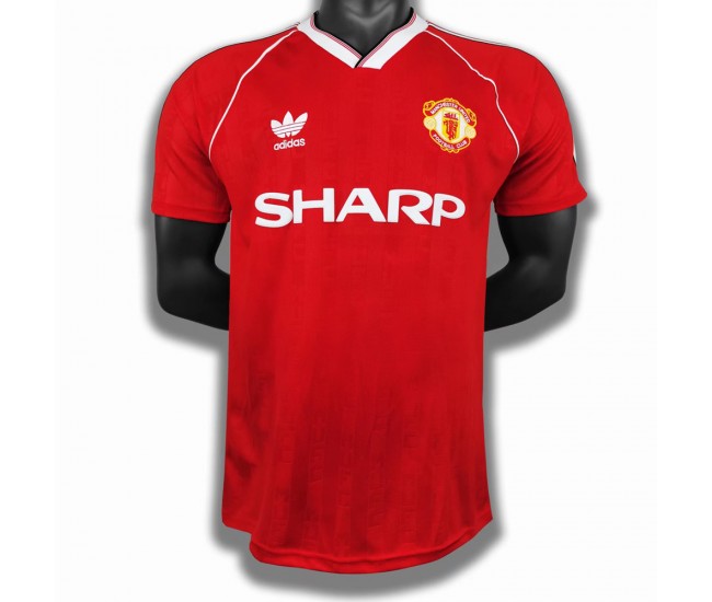 Manchester United FC Home Retro Soccer Jersey 1988