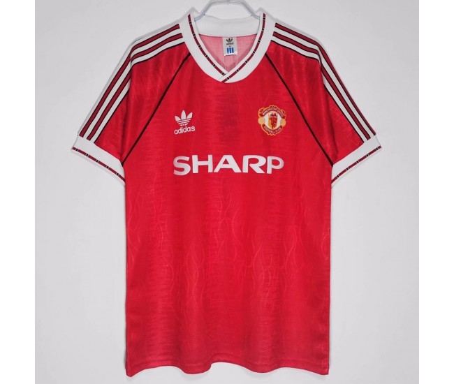Manchester United FC Home Retro Soccer Jersey 1991 
