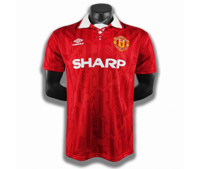 Manchester United FC Home Retro Soccer Jersey 1992