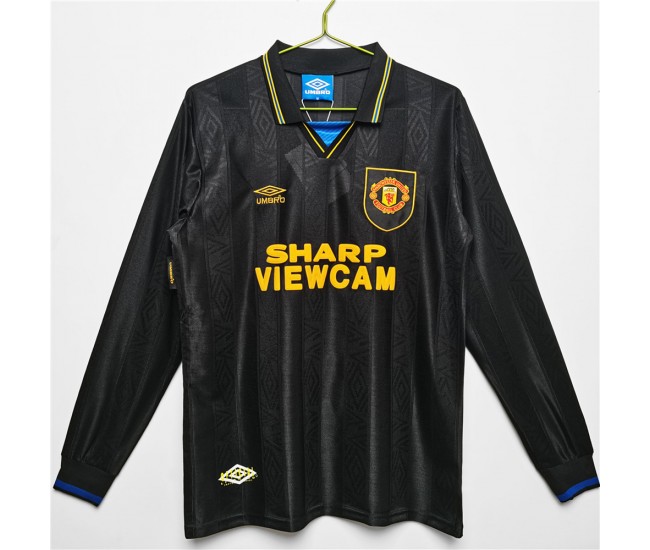 Manchester United FC Long Sleeve Away Retro Soccer Jersey 1993
