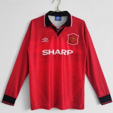 Manchester United FC Long Sleeve Home Retro Soccer Jersey 1994