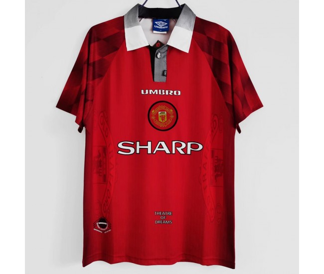 Manchester United FC Home Retro Soccer Jersey 1996