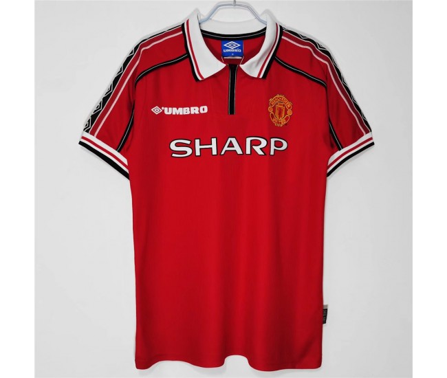 Manchester United FC Home Retro Soccer Jersey 1998