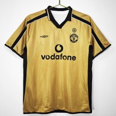 Manchester United FC Centenary Gold Retro Soccer Jersey 2001