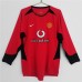 Manchester United FC Long Sleeve Home Retro Soccer Jersey 2002