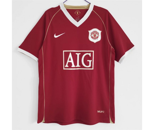 Manchester United FC Home Retro Soccer Jersey 2006